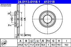 2X BRAKE DISC FOR FORD CAPRI/II/Mk/III TV 17 H 1.7L LACLCELCN/CLELEC 1.6LJ1E