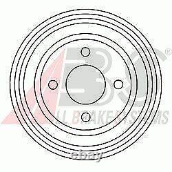 3344-s Brake Drum Pair Set Rear Abs 2pcs New Oe Replacement