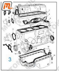 Gasket Complete Engine Kit OHC 1.3l Ford Capri MK1 08/72-12/73