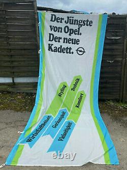 NEU + ORIGINAL Opel Kadett A B C D E Fahne Reklame Banner Werbung