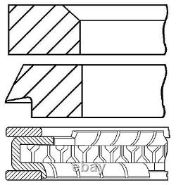 Ensemble de 4 anneaux de piston pour Ford LCELCJLCKLCN/4RB4RBLECLARLAT 1.6L LCR 1.6L 4 cylindres