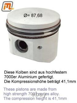 FORD Escort MK2 Mexico Piston OHC 1.6l Taille Standard Alliage HD Ensemble de 4 pièces