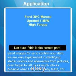 Moteur de démarrage surélevé Ford OHC Pinto 1.4KW Manuel 85GB-11000-FA 200-1296